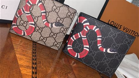 black gucci wallet kingsnake|Gucci snake wallet inside.